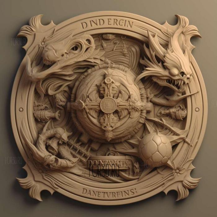 Dungeons Dragons series 2 stl model for CNC